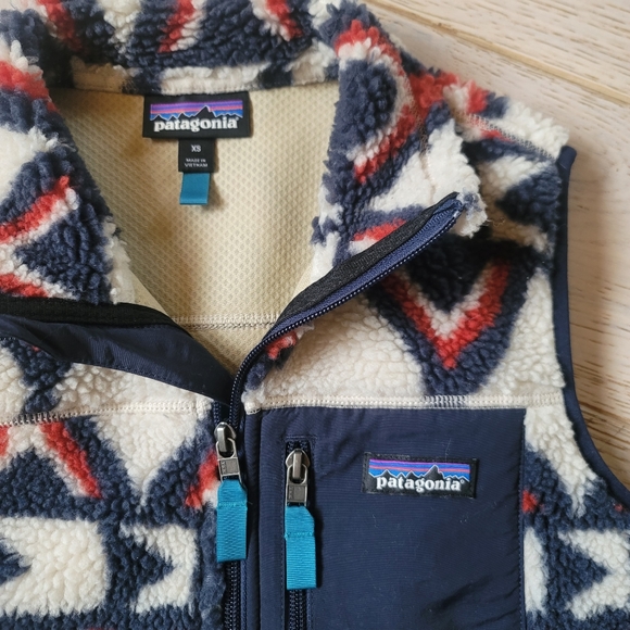 Patagonia Retro-X Vest Sherpa Synchilla Fleece Aztec design XS - Picture 2 of 6